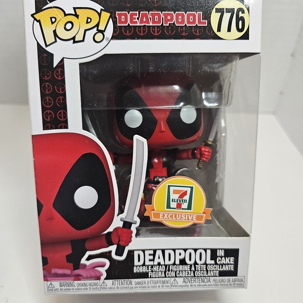 Funko POP Deadpool 776 7-11 7-Eleven Exclusive Deadpool in Cake